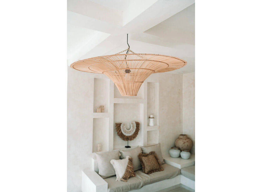 The Raffia Cotton Cushion Cover - Natural White - 40x40