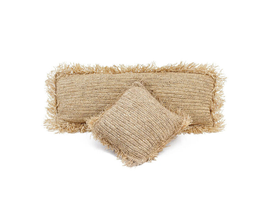 La Housse De Coussin Raffia Carré - Naturel - 35x100