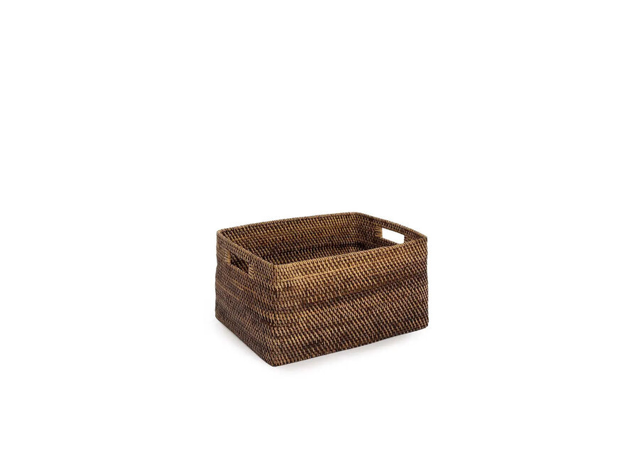 The Colonial Magazine Basket - Natural Brown - S
