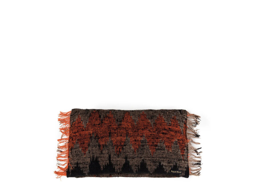 De Oh My Gee Kussenhoes - Zwart Oranje - 30x50