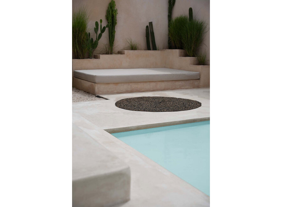 Het Seagrass Tapijt - Naturel Zwart - 150