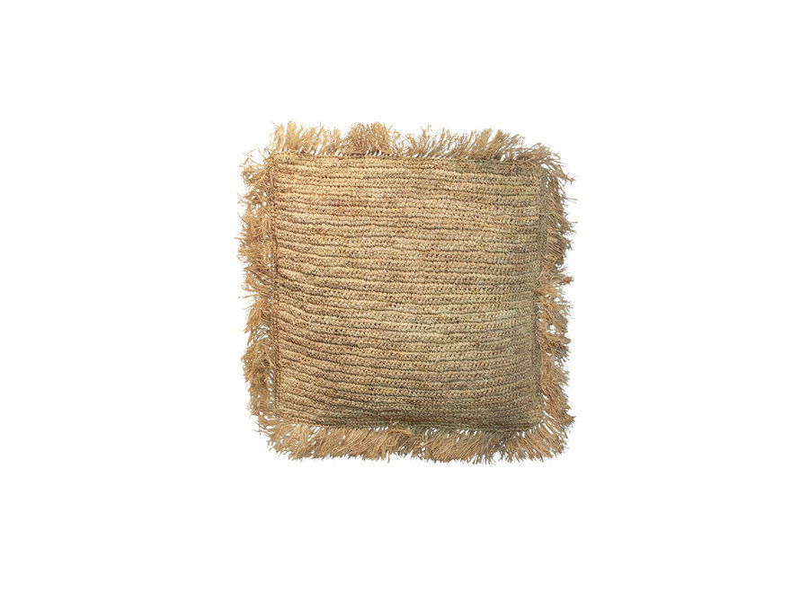 La Housse De Coussin Raffia Carré - Naturel - 40x40