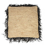 Der Raffia Kissenbezug - Natur Schwarz - 60x60