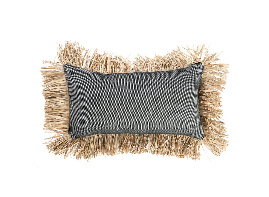 La Housse De Coussin Cotton Bonita - Noir Naturel - 30x50