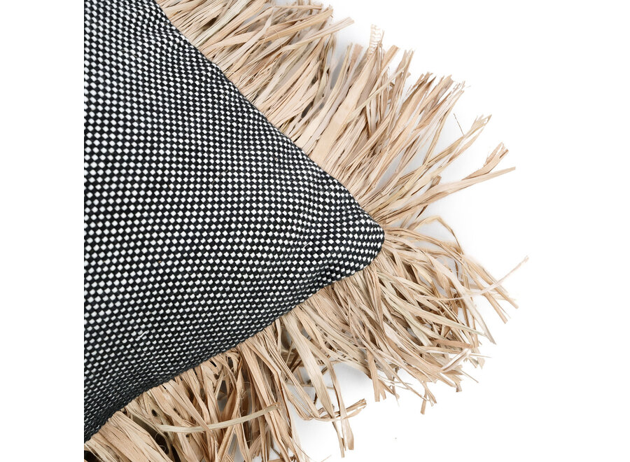 Der Cotton Bonita Kissenbezug - Schwarz Natur - 30x50