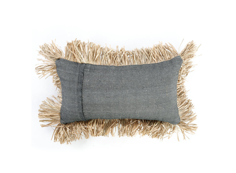 La Housse De Coussin Cotton Bonita - Noir Naturel - 30x50