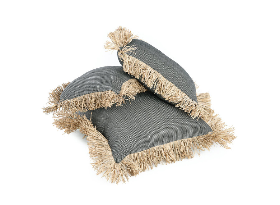 Il Copricuscino Cotton Bonita - Nero Naturale - 30x50