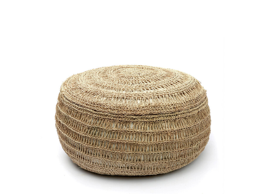 Der Sitzhocker aus Seegras - Natur - M