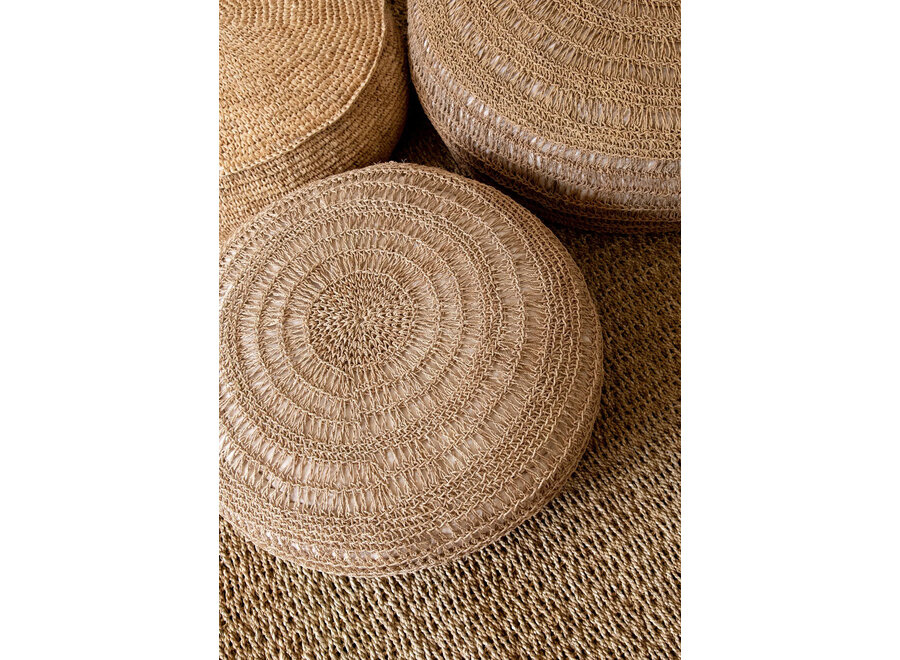 The Seagrass Pouffe - Natural - M