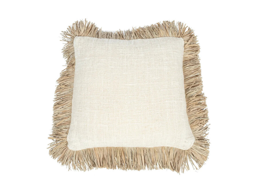 La Funda De Cojín Saint Tropez - Natural Blanco - 60x60