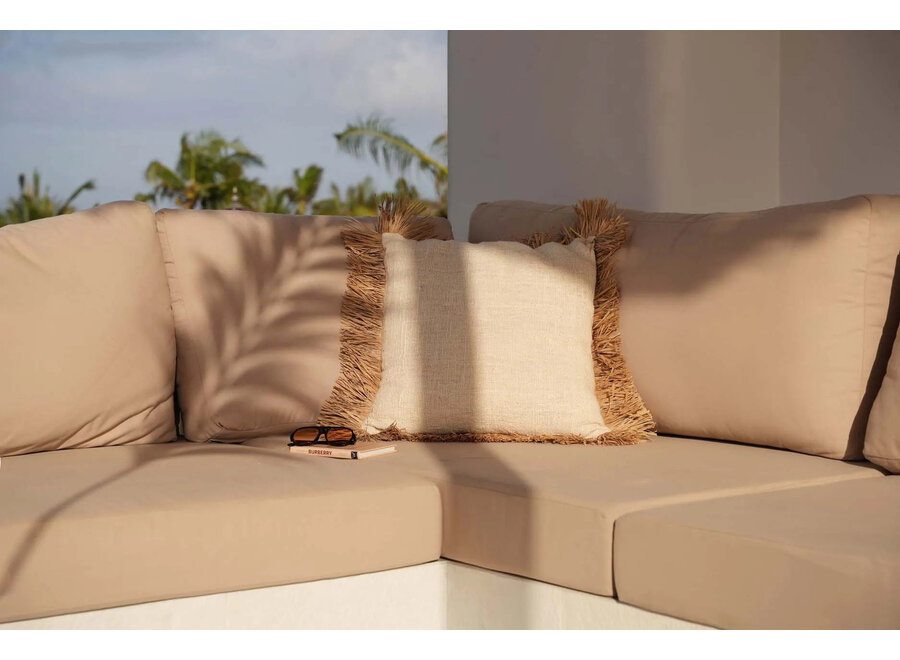 The Saint Tropez Cushion Cover - Natural White - 60x60