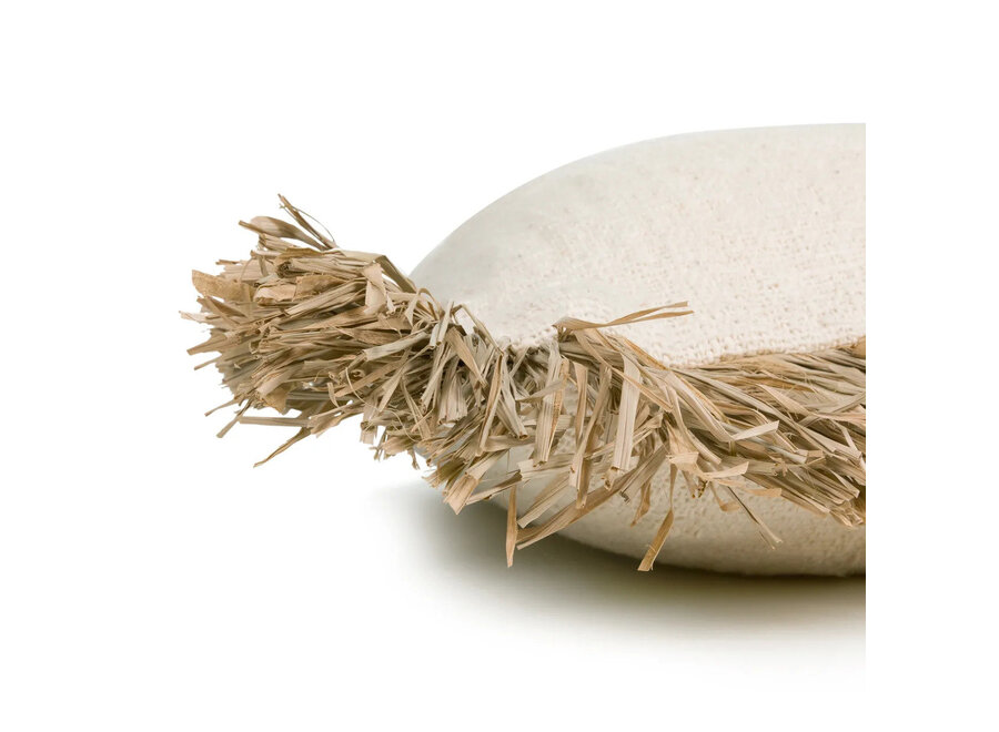 La Funda De Cojín Saint Tropez - Natural Blanco - 60x60