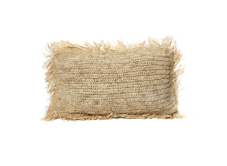 Der Raffia-Kissenbezug Rechteckig - Natur - 30x50