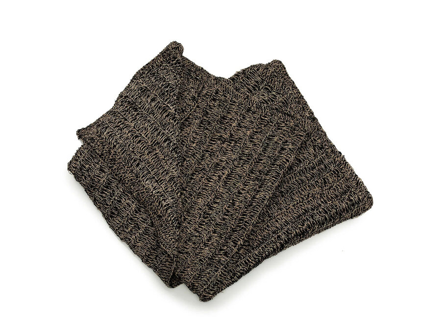 Tappeto Seagrass - Naturale Nero - 180x240