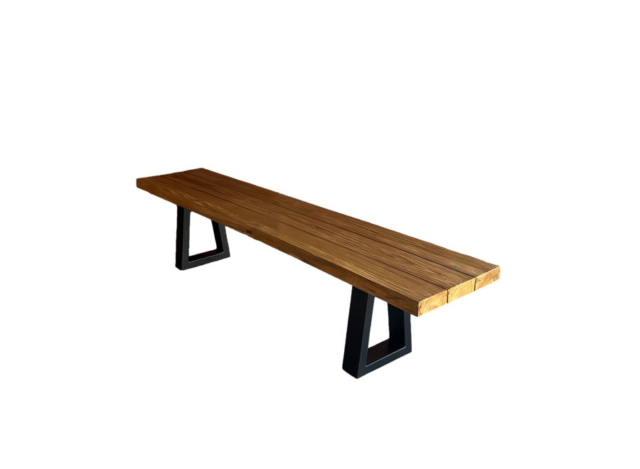 La Panchina Con Gambe in Ferro - Naturale - 220