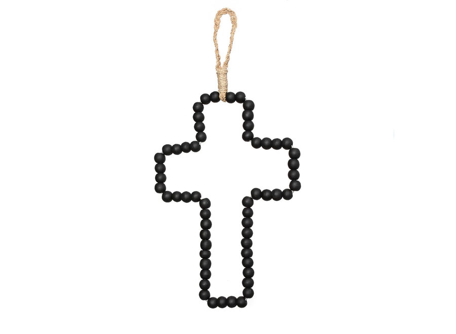 Das Holzkreuz Zum Aufhängen - Schwarz