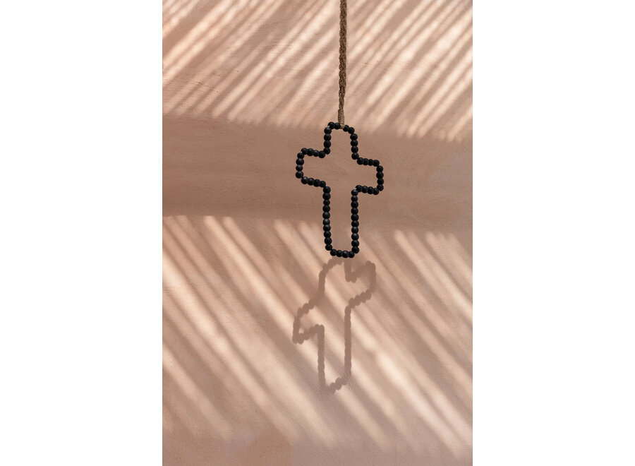 Das Holzkreuz Zum Aufhängen - Schwarz