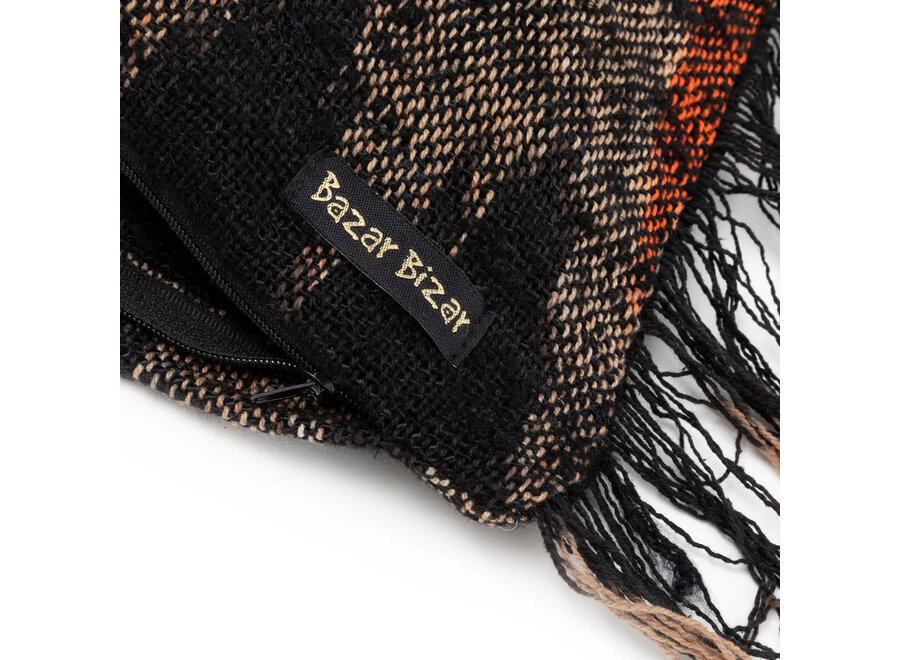 Der Oh My Gee Kissenbezug - Schwarz Orange - 60x60