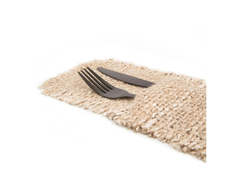 Het Oh My Gee Bestekzakje - Beige - Set Van 4