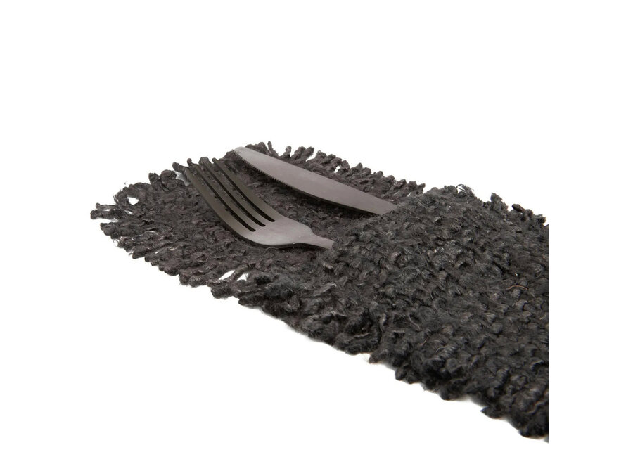 Il Portaposate Oh My Gee - Nero Blu Marino - Set Di 4