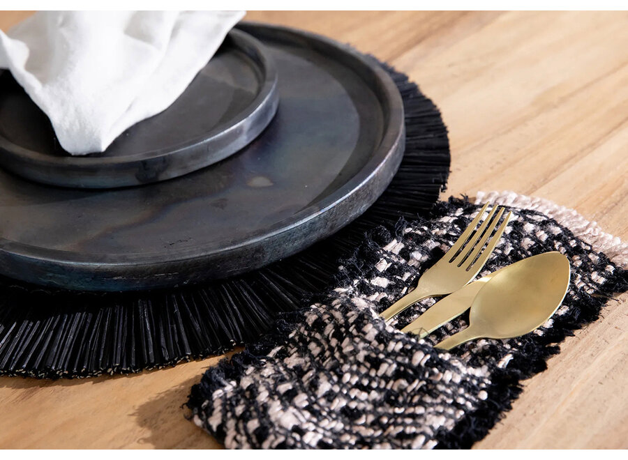 El Porta Cubiertos Oh My Gee - Negro Cobre - Juego De 4