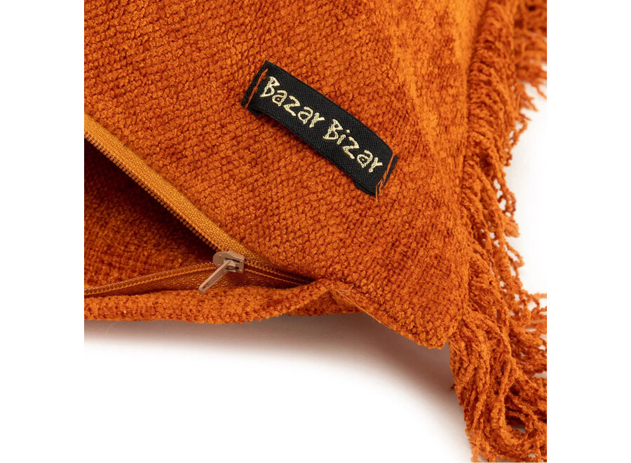 La Housse De Coussin Oh My Gee - Velours Rouille - 35x100