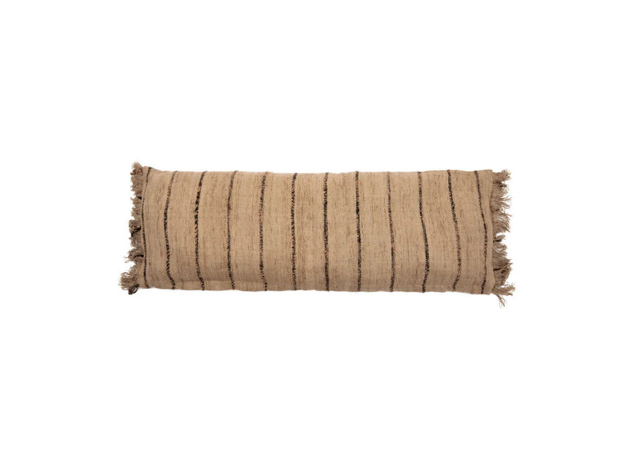 The Oh My Gee Cushion Cover - Beige Black - 35x100