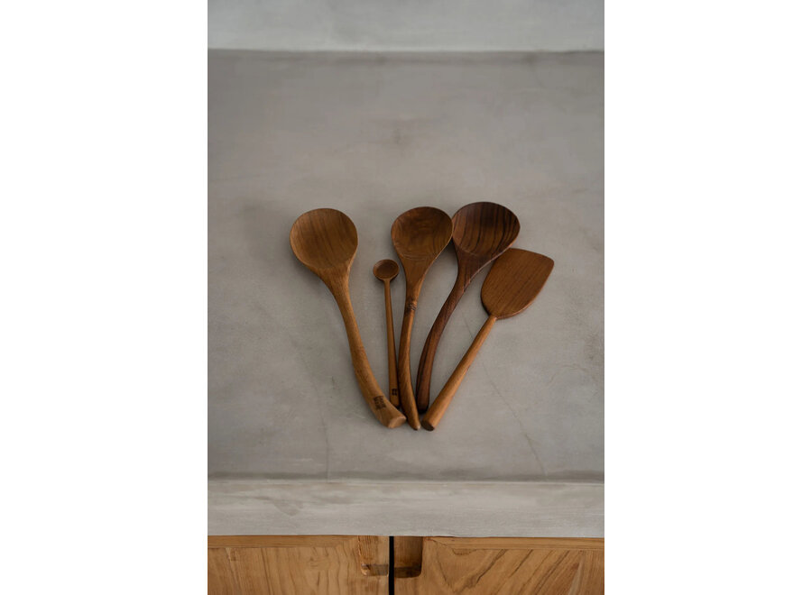 De Teak Root Lepel - L