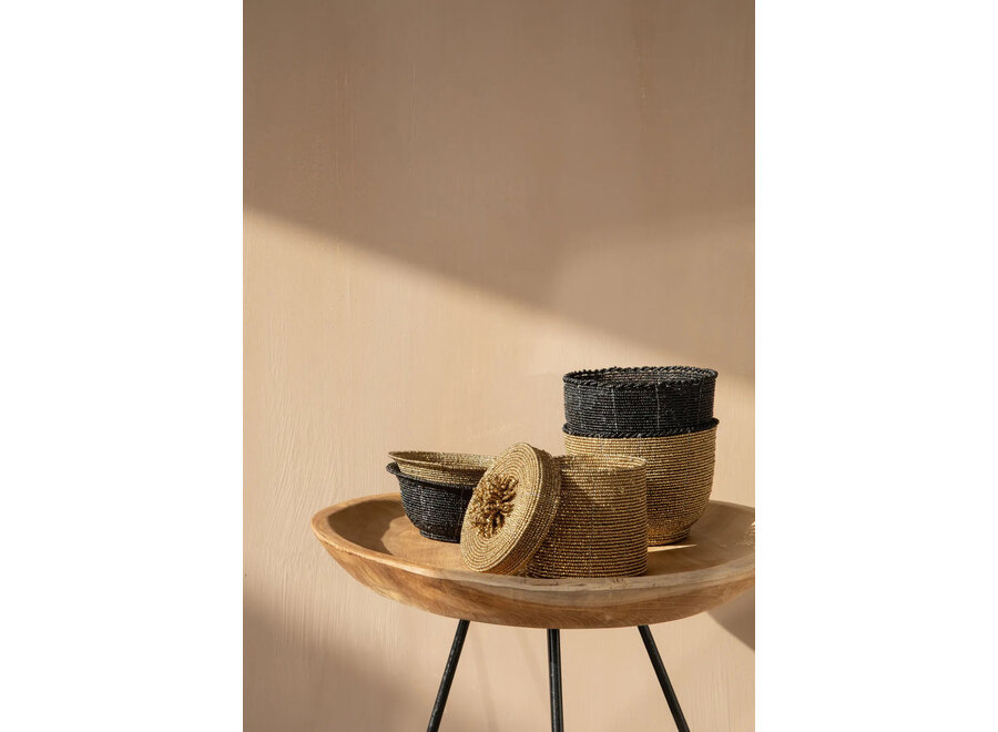 Le Bol Perlé Bas - Noir - S