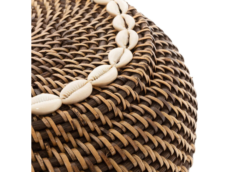 Le Panier Colonial Peek-a-Boo - Brun Naturel - S