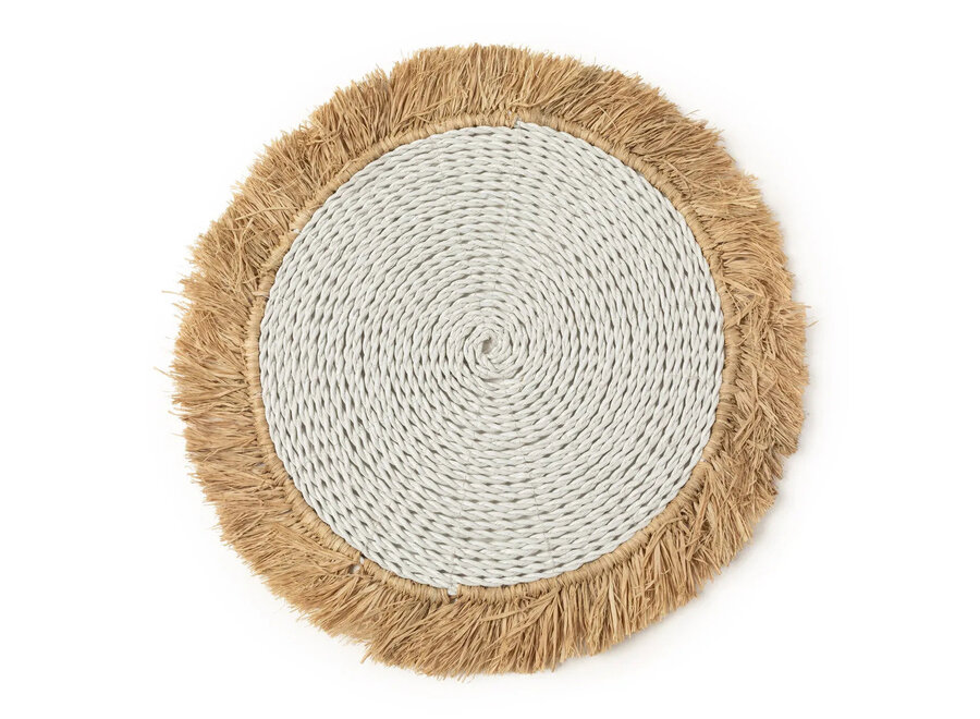 De Seagrass Raffia Placemat - Wit Naturel