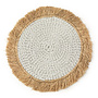De Seagrass Raffia Placemat - Wit Naturel