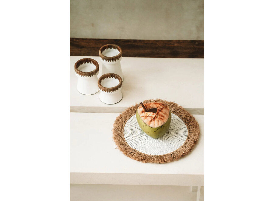 Le Bougeoir Pretty - Blanc Naturel - M