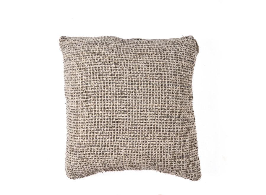 La Funda de Cojín Linen Grain - Negro Natural