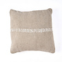 The Linen Stitch Cushion Cover - Natural White