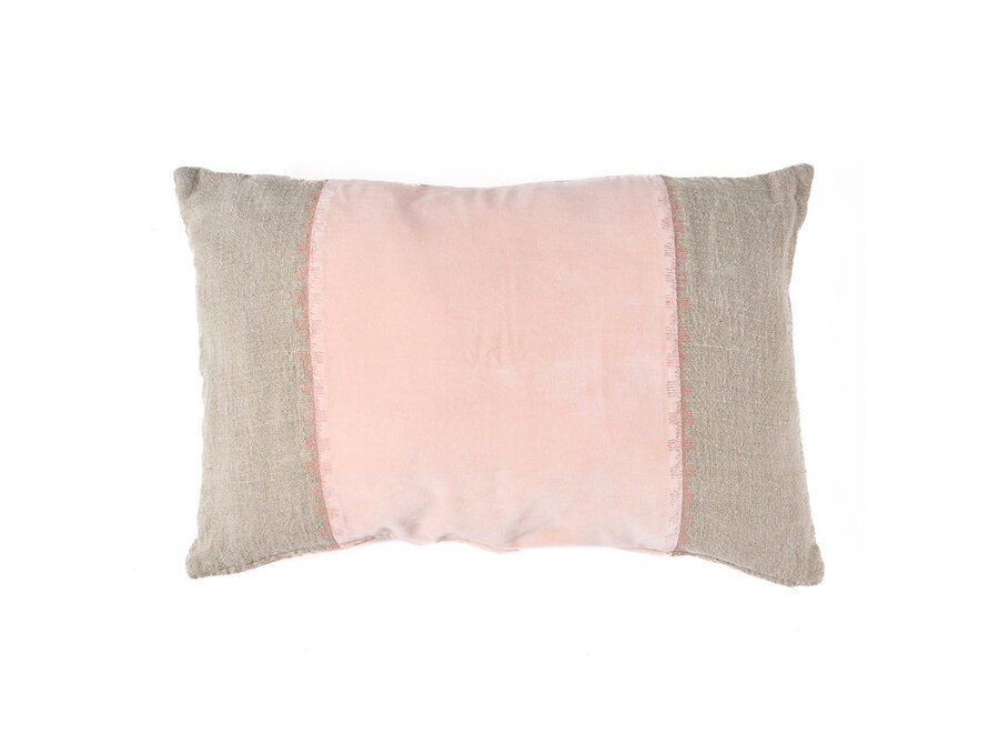 La Funda de Cojín Velvet Divorce - Rosa Natural - 30x50