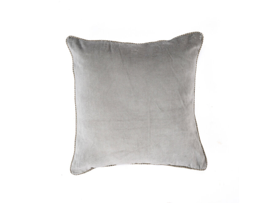 Der Velvet Crush Kissenbezug - Grau - 50x50
