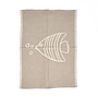 The Linen Fish Kitchen Towel - Natural White - 50x70