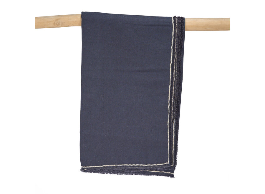 The Tuscany Tablecloth - Black Natural - 150x300