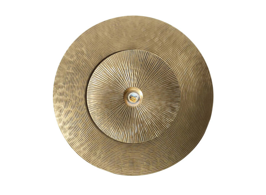 La Double Full Moon Lampada da Parete - Ottone - M