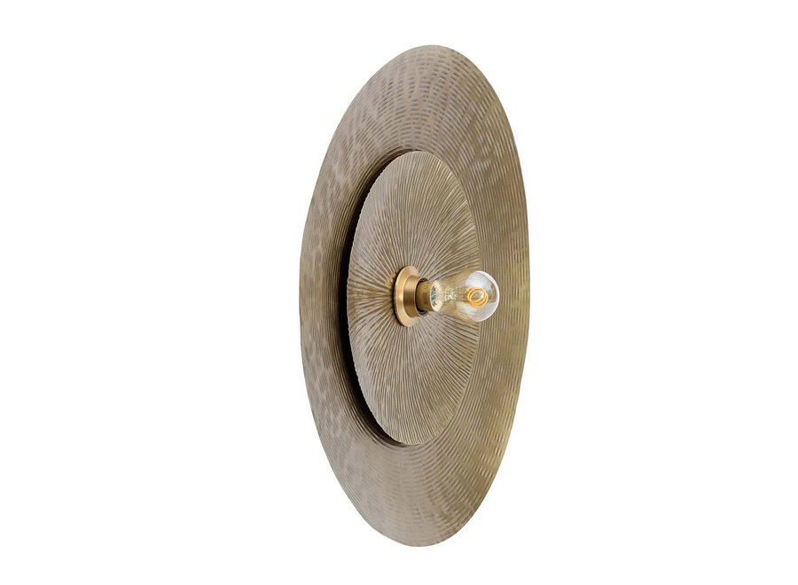 The Double Full Moon Wall Lamp - Brass - M