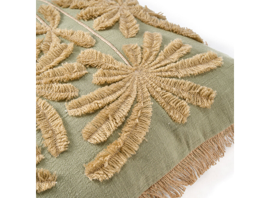 De Tropical Breeze Kussensloop - Bosgroen