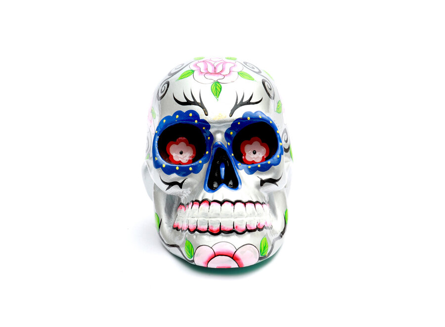 The Mexican Sugar Skull Silver - S