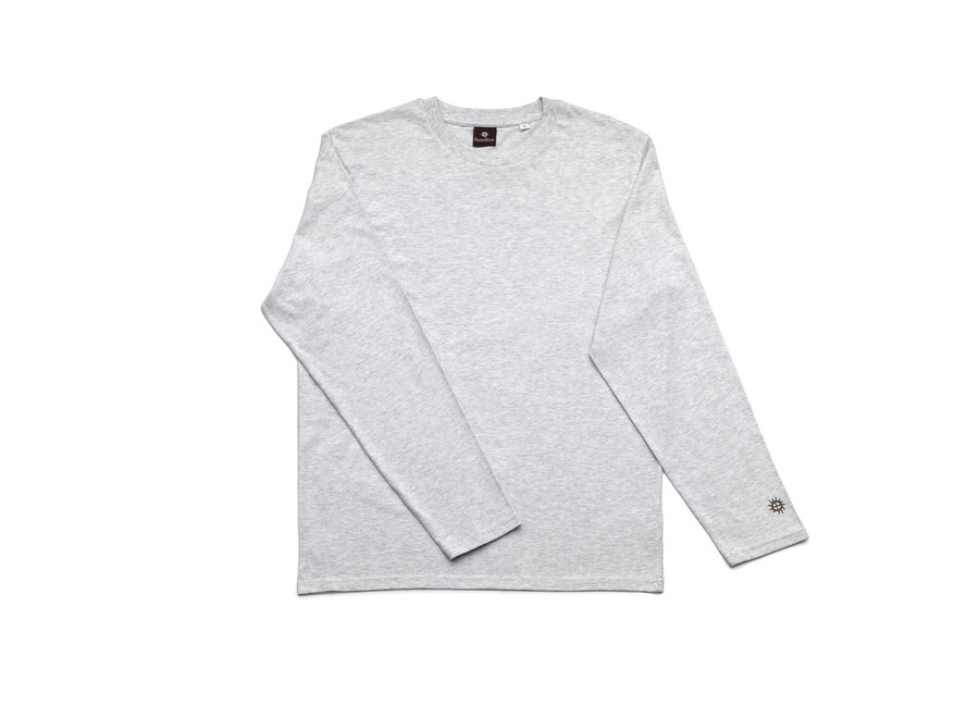 The Checkerboard L/S T-Shirt - Heather Grey - L