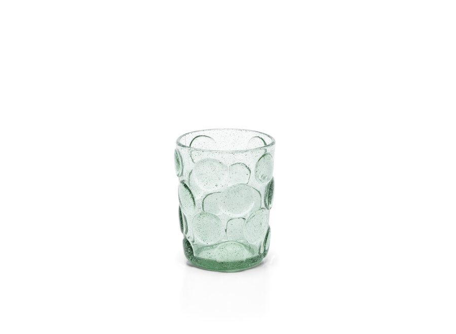 Das Frosted Dot Wasserglas - Aqua