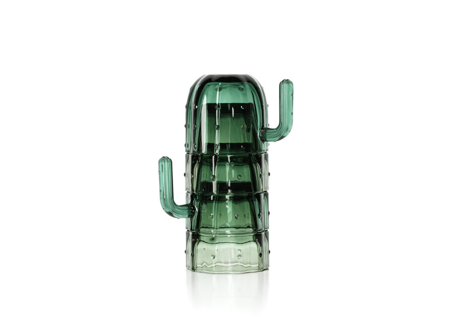De Stack-a-Cactus Glazen - Groen - Set van 4