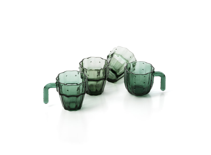 I Bicchieri Stack-a-Cactus - Verde - Set di 4