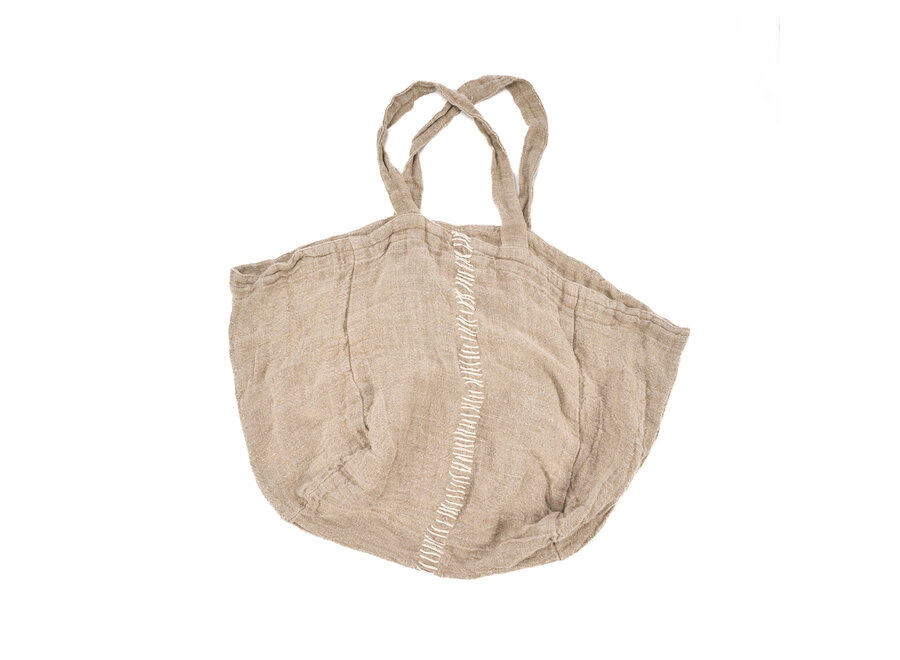 The Tote-ally Linen Shopper - Natural