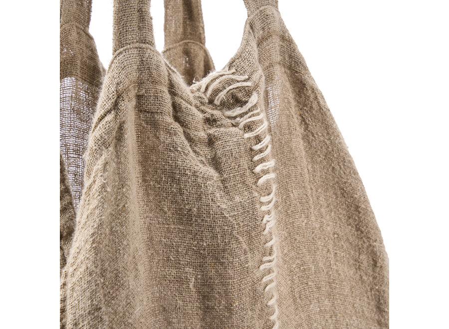La Tote-ally Linen Borsa - Naturale