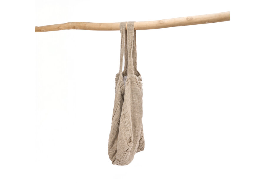 La Tote-ally Linen Borsa - Naturale